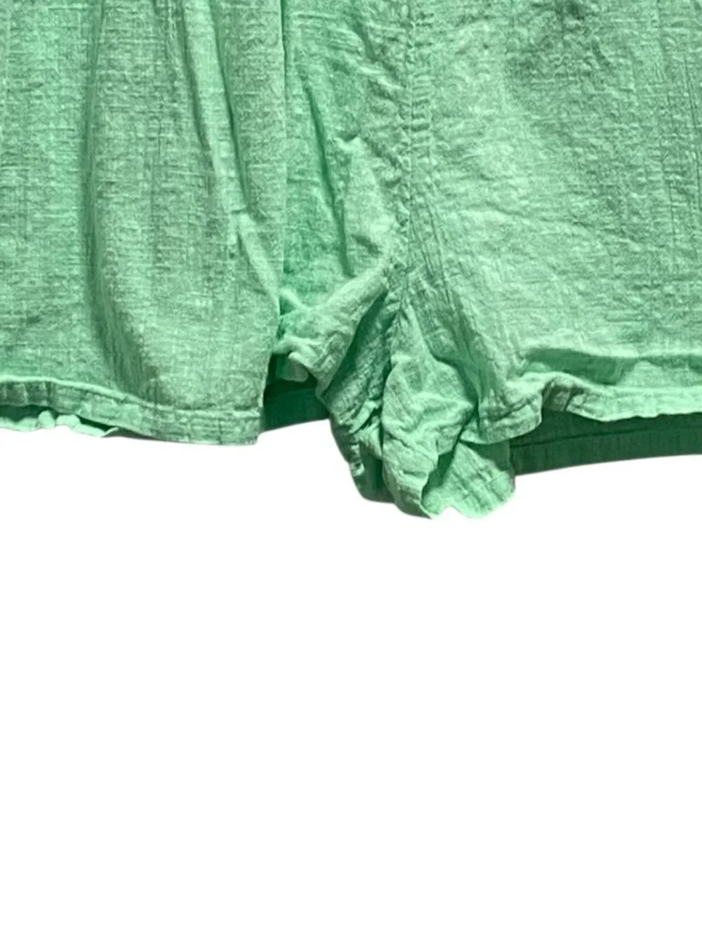 Asos Design Gauzy Pull-On Shorts Green Size 16 Summer Beach Vacation Resortwear